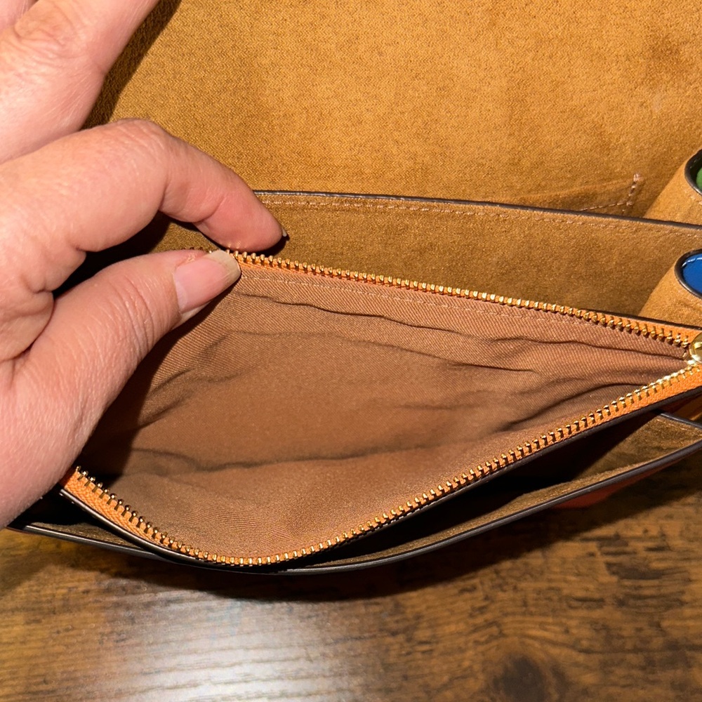 Coach Klare Crossbody Bag in Blocked Signature Canvas. - Picture 8 of 10